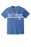 Bulldogs Typography Comfort Colors Tee